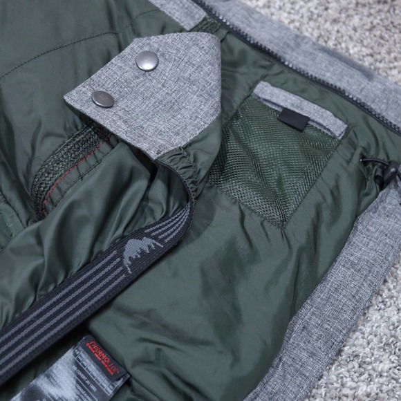 Burton MB Covert Jacket Men's XS Grey Textured Shell Hooded Snowboard Coat - Picture 13 of 16